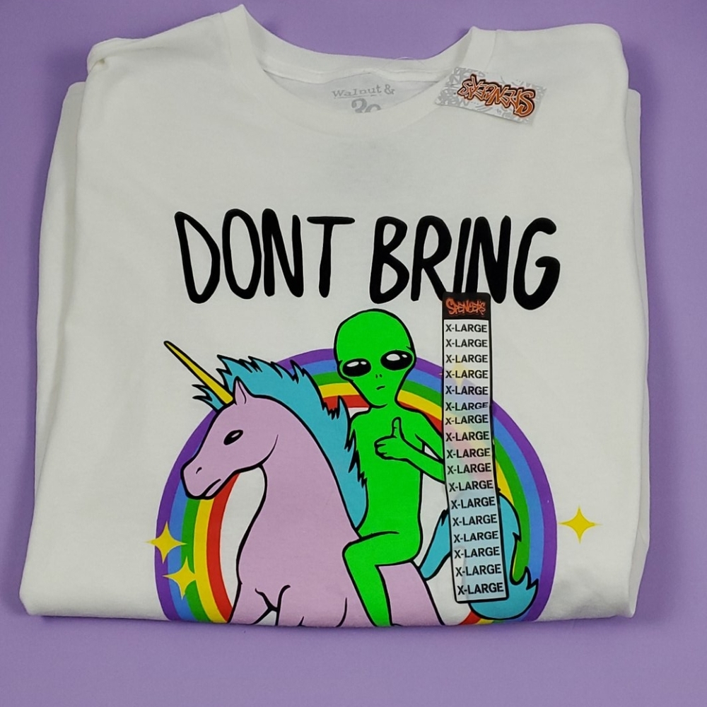 Men's "Don't Bring Me Down" Tshirt- Spencer's - XL